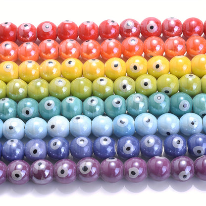 10PCS 10mm Multicolor Ceramic Bead Set