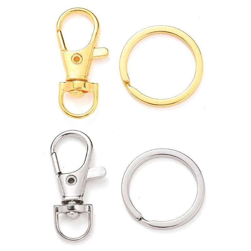 Golden Silvery Alloy Lobster Clasps