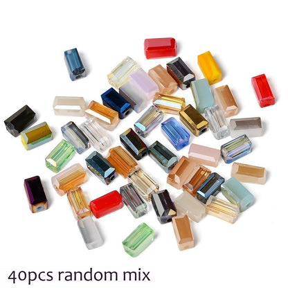 Shimmering Iridescent Crystal Beads