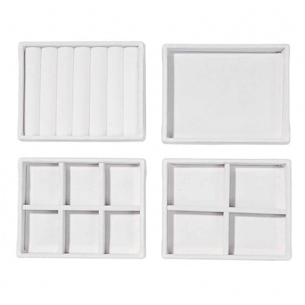 Elegant Velvet Jewelry Display Trays