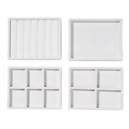 Elegant Velvet Jewelry Display Trays