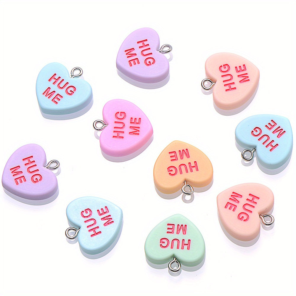 Sweet Heart Resin Pendants