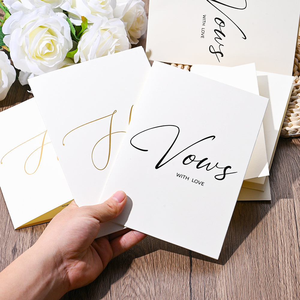 Personalized Wedding Vow Books Set