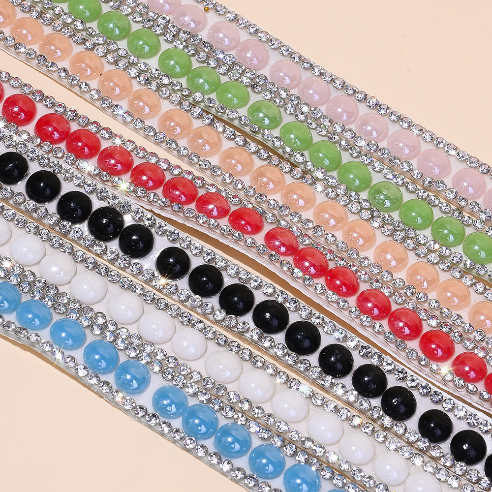 Ceramic Self-Adhesive Rhinestone Sticker Roll