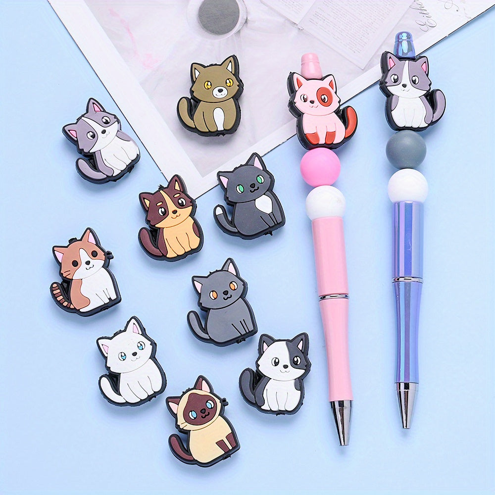 Cat Silicone Focal Beads