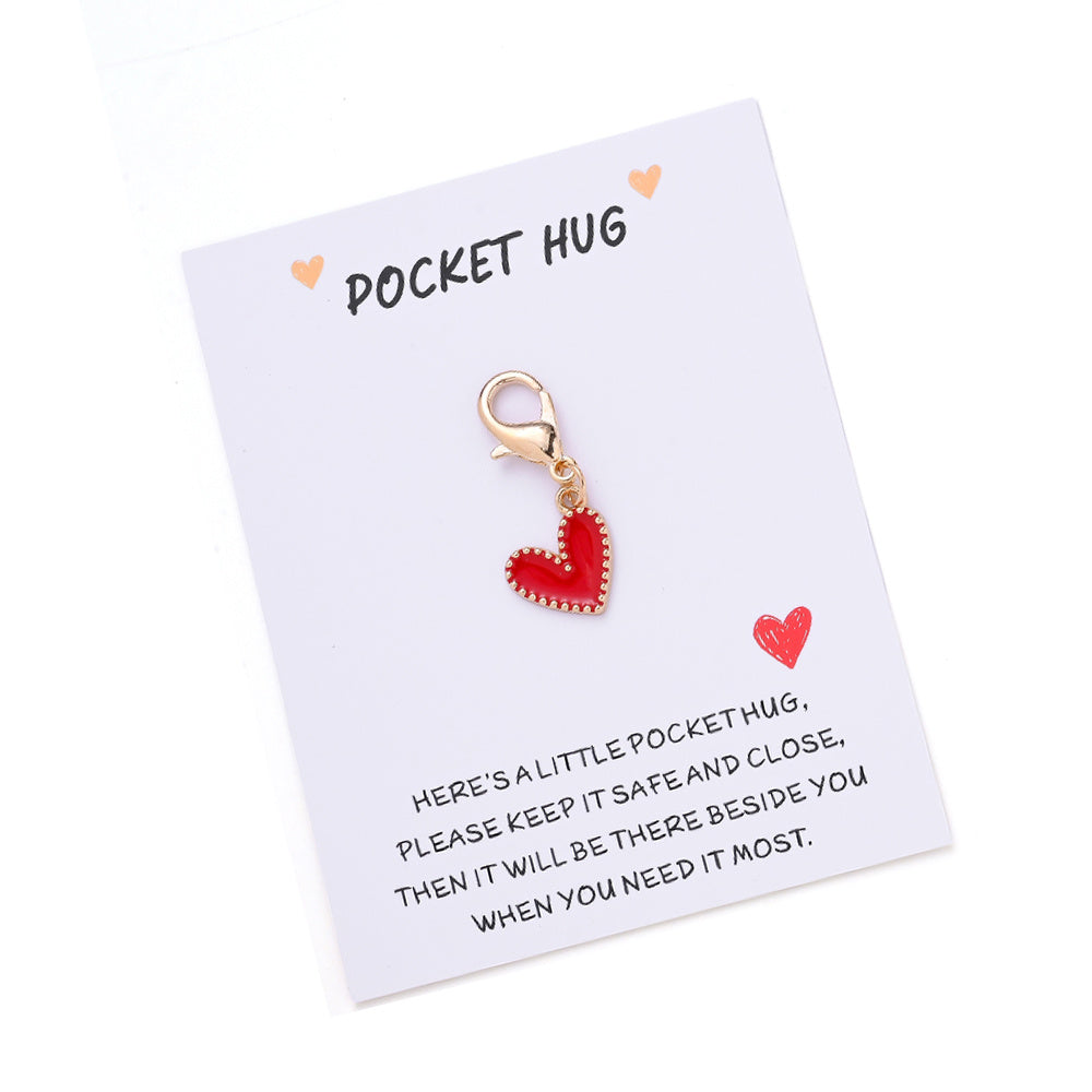 Heart Keychain with Thank You Card