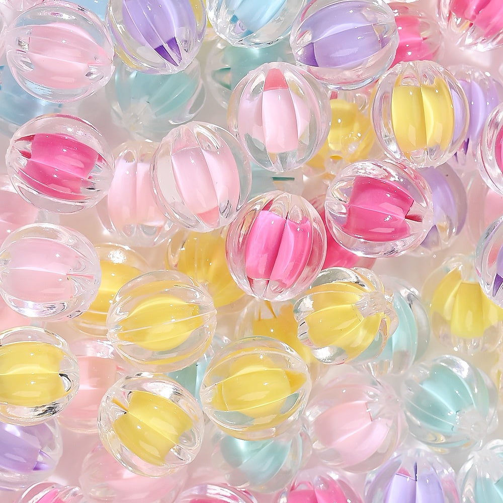 Acrylic Pumpkin Beads