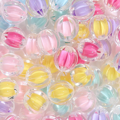 Acrylic Pumpkin Beads