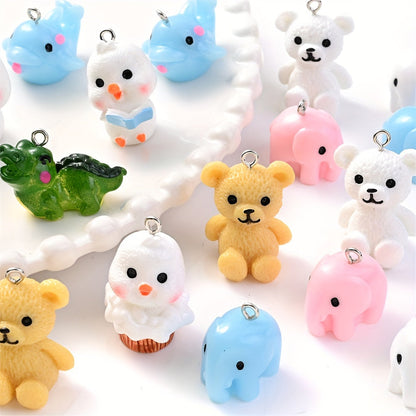 3D Animal Resin Pendant Set