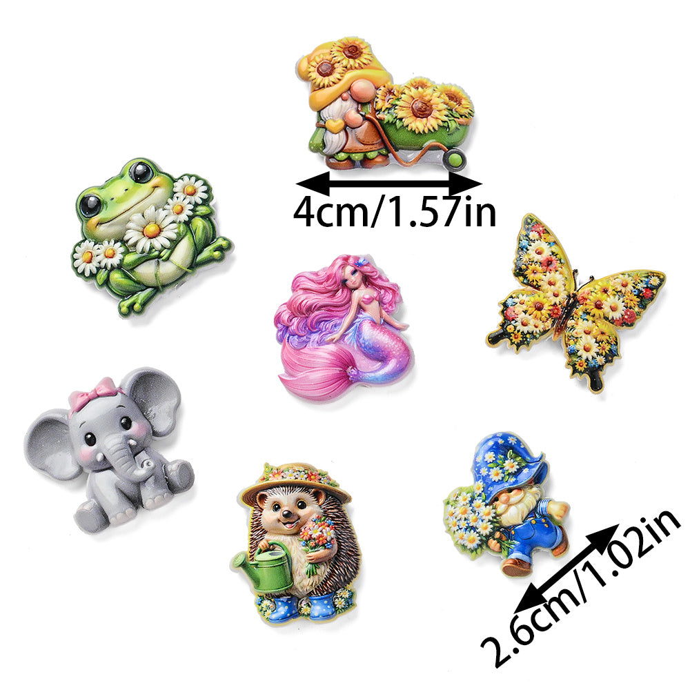 Animal Floral Resin Beads