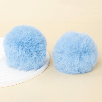 Fashion Multicolored Faux Rabbit Fur Plush Balls