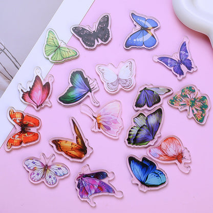 Colorful Butterfly Acrylic Flatback Embellishments