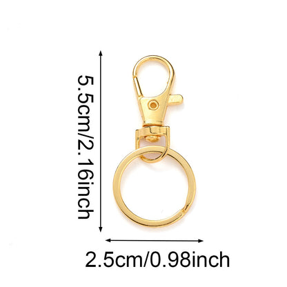 Golden Silvery Alloy Lobster Clasps