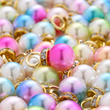 20-Piece 10 mm Iridescent Mermaid Bead Set