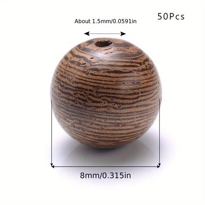 Round Wooden Beads