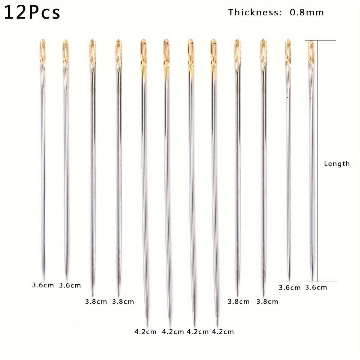 Stainless Steel Side-Threading Sewing Needle