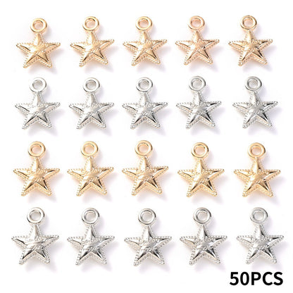20PCS 12×15mm Antique Star CCB Pendant Beads