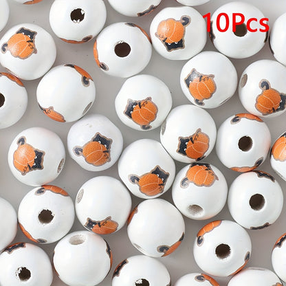 Halloween Wooden Beads