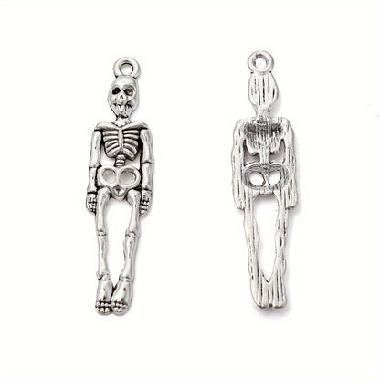 Ancient Silver Skull Alloy Pendants
