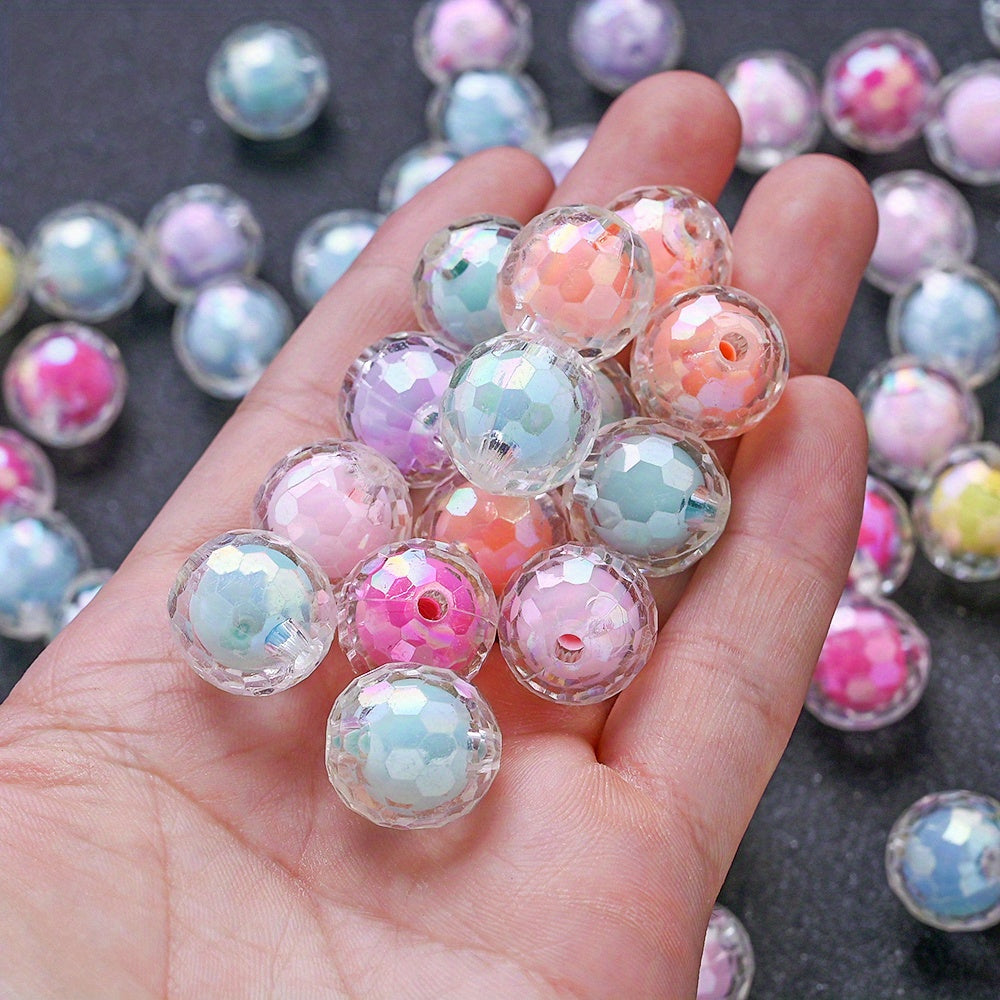 Clear Cut Acrylic Round Beads
