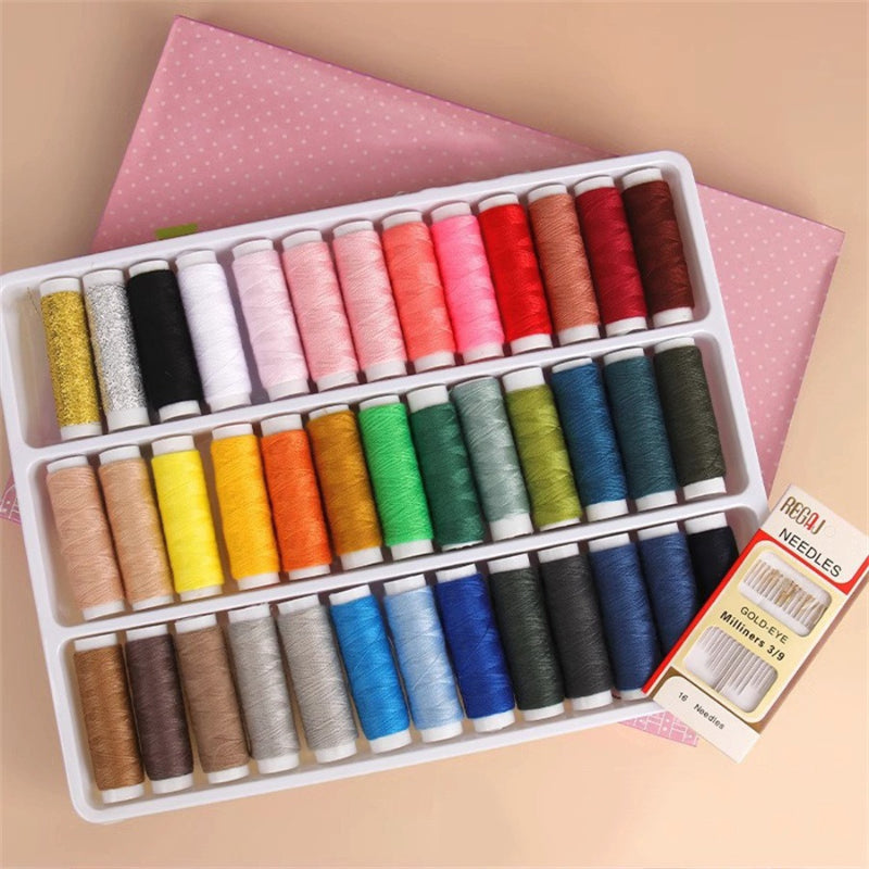 Mixed Color Polyester Sewing Thread