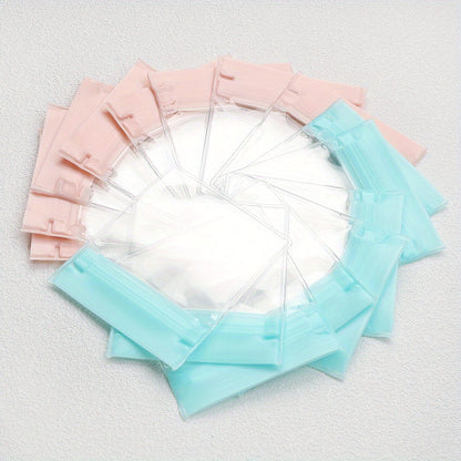 10-Piece Clear Plastic Self-Sealing Jewelry Packaging Bags