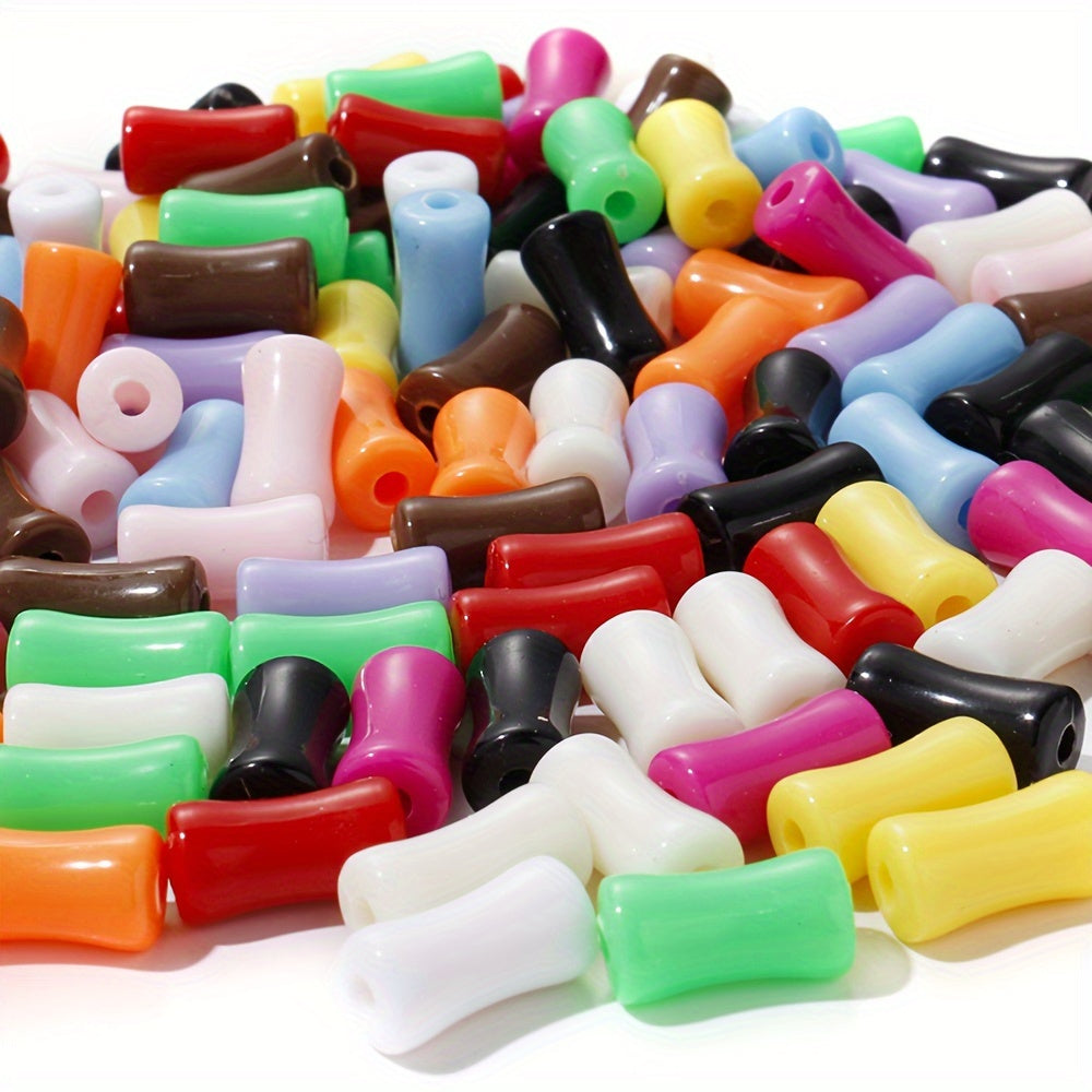 Solid Color Bamboo Acrylic Beads