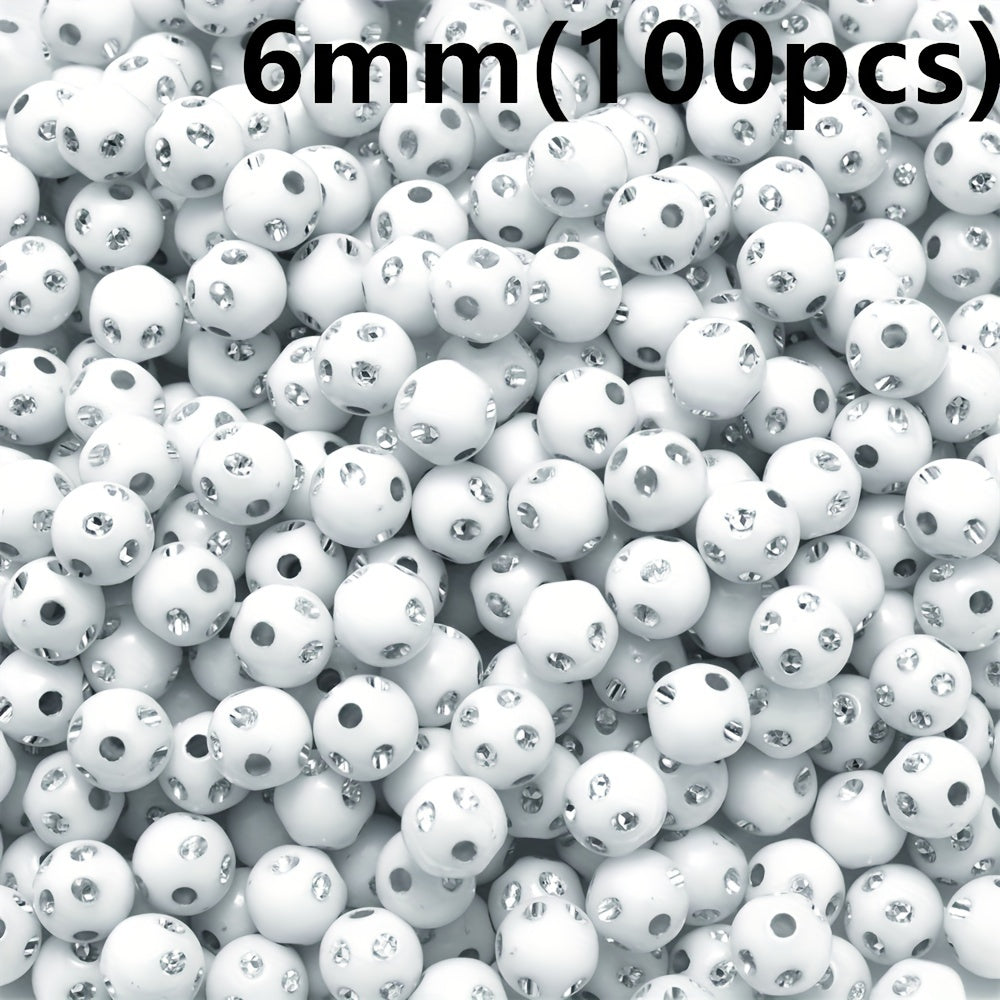 Mixed Acrylic Round Beads