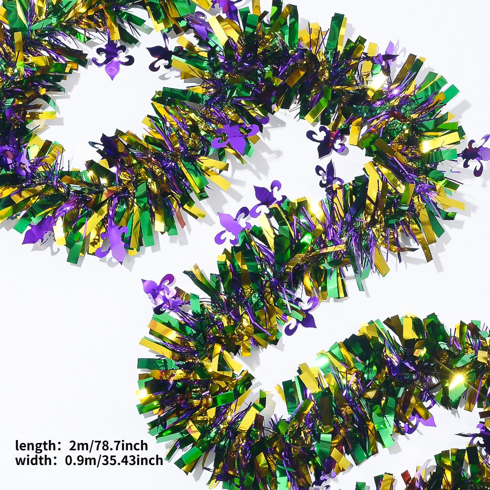 Mardi Gras Tinsel Garland