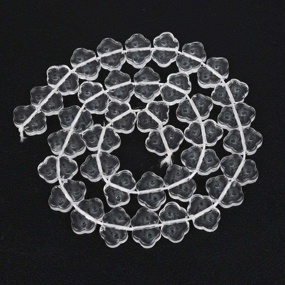 Transparent Cloud Glass Beads