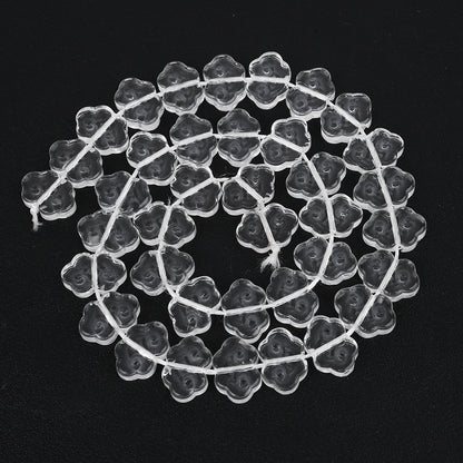 Transparent Cloud Glass Beads