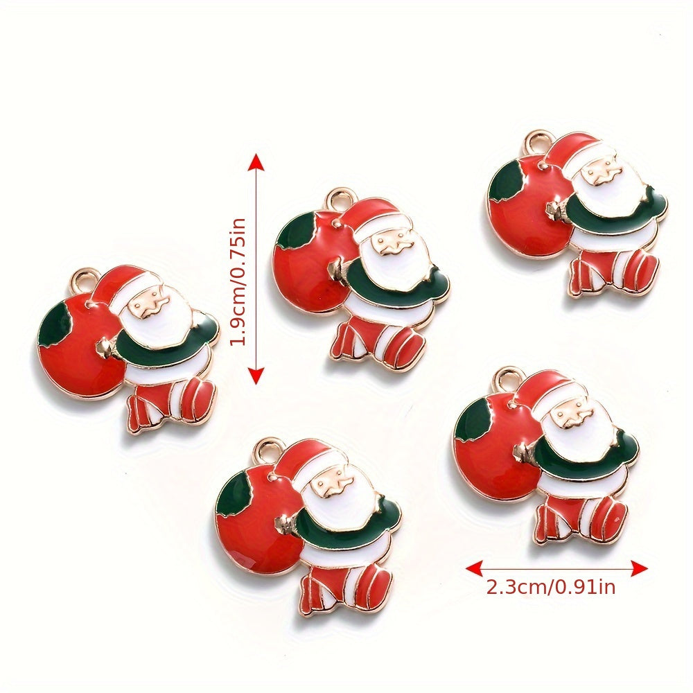Mixed Metal Christmas Pendants