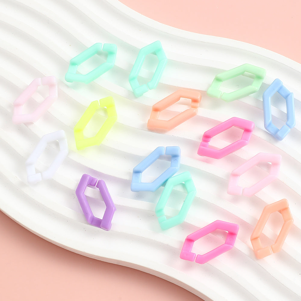 Acrylic Split Ring Chain Clasps
