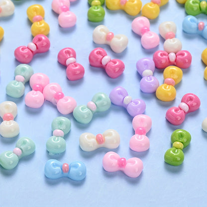 Resin Bow Flatback Decorative Beads