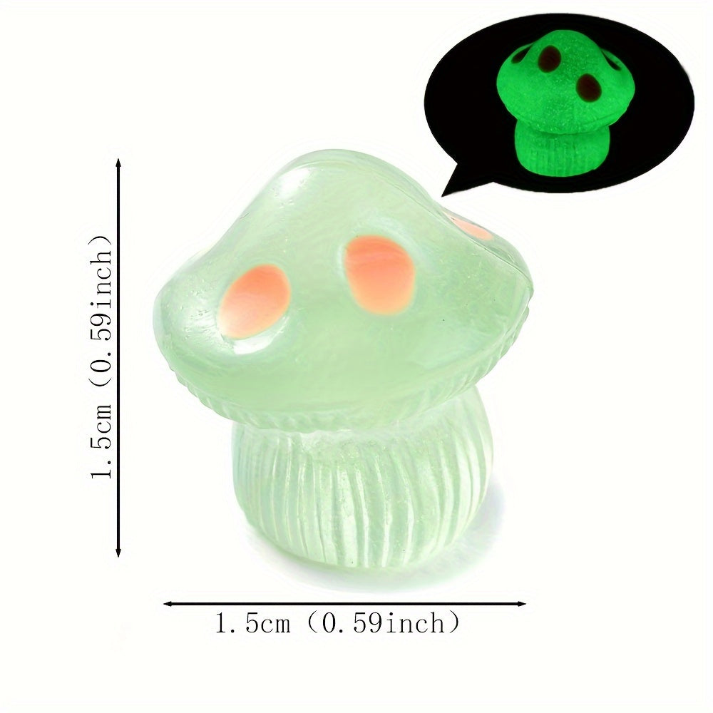 Luminous Resin Mushroom Beads
