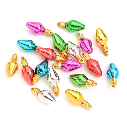 10PCS 6–28mm Light Bulb Shape Resin Pendant Set