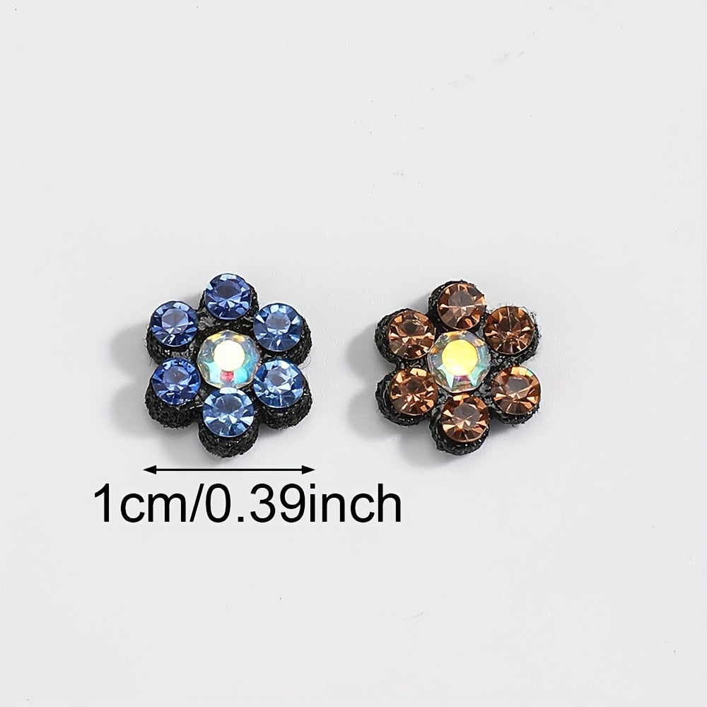Plum Blossom Rhinestone Patches