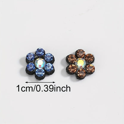 Plum Blossom Rhinestone Patches
