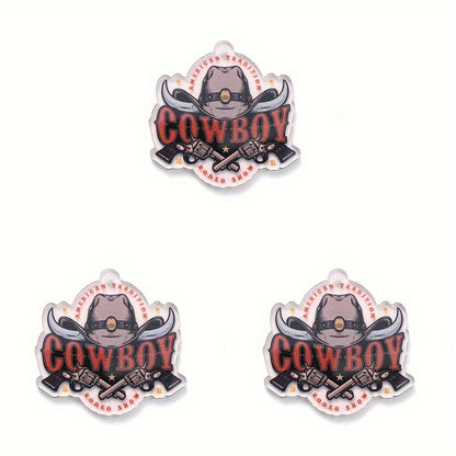 Cowboy Series Acrylic Charms