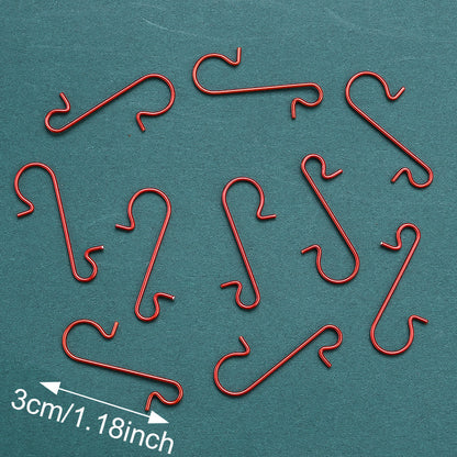 20PCS 30mm Christmas Ornament Hanging Hooks