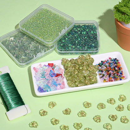 Green DIY Mini Potted Plant Bead Kit