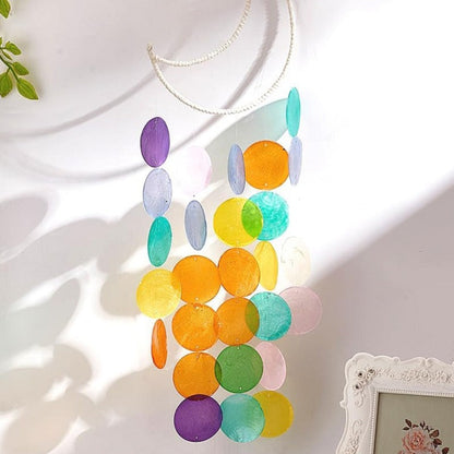 10-Piece Round Ocean Stone Pendants