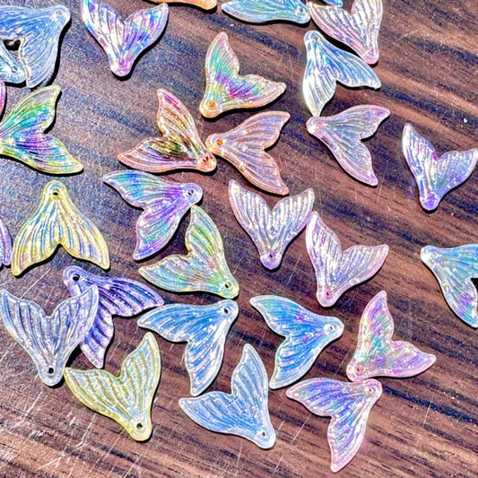 AB Mermaid Tail Pendant Charms