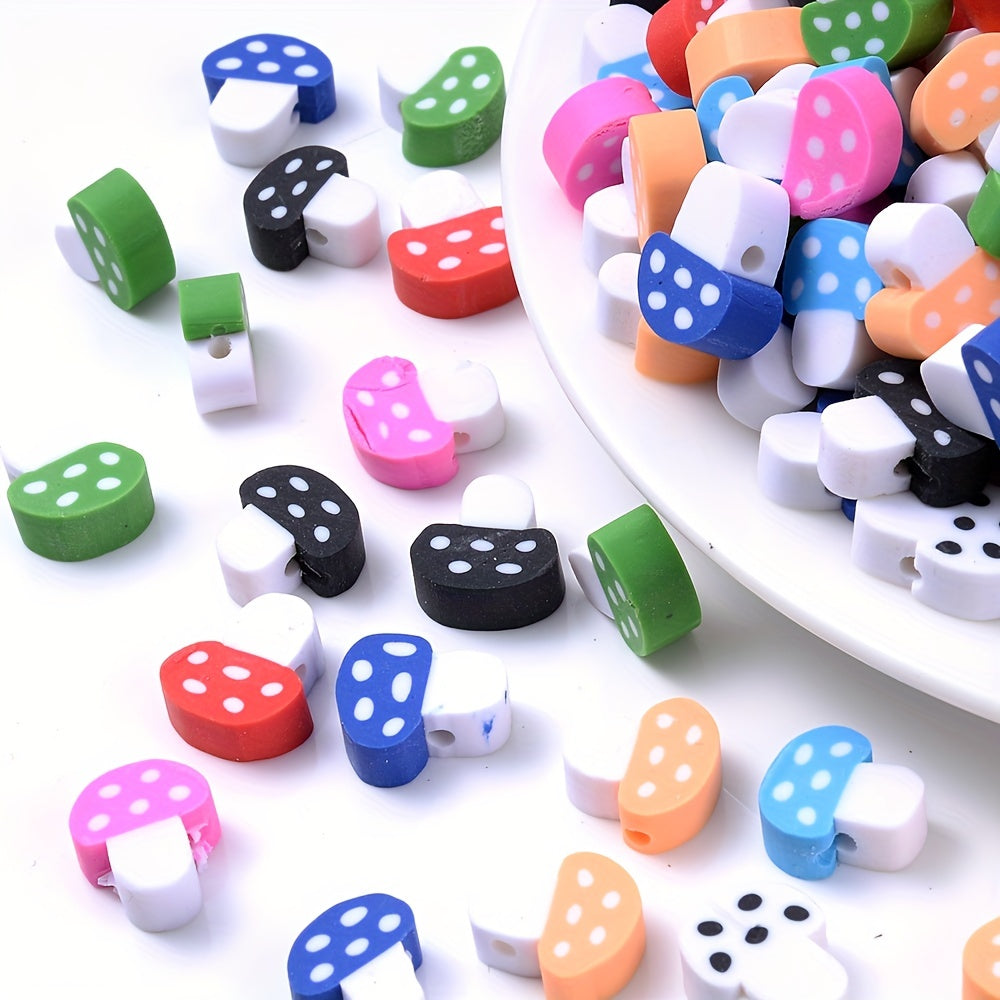 30PCS 9–10mm Multicolor Soft Clay Spacer Bead Set