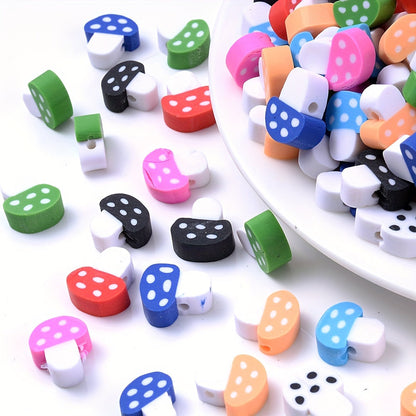 30PCS 9–10mm Multicolor Soft Clay Spacer Bead Set
