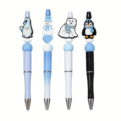 Winter Animal Silicone Bead Set