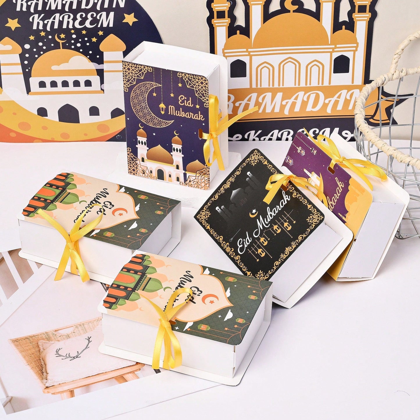 Ramadan Eid Mubarak Favor Boxes