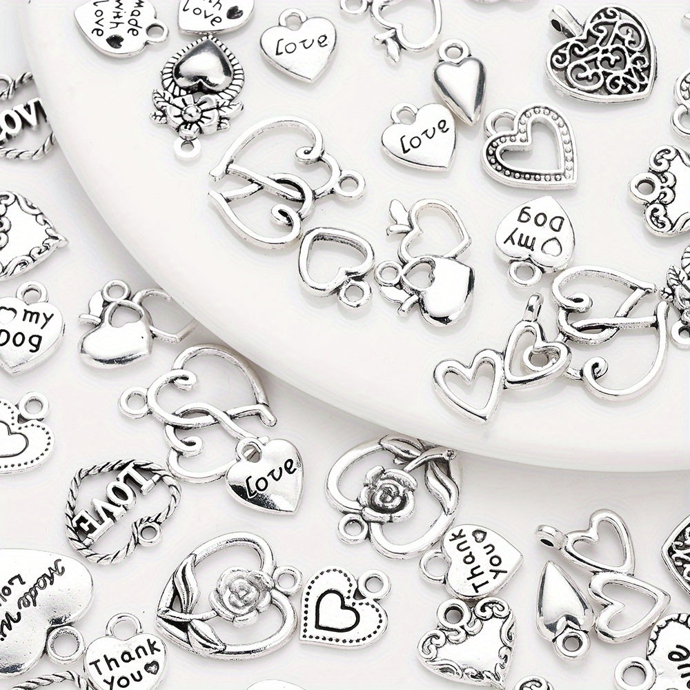 Vintage Metal Heart Pendants