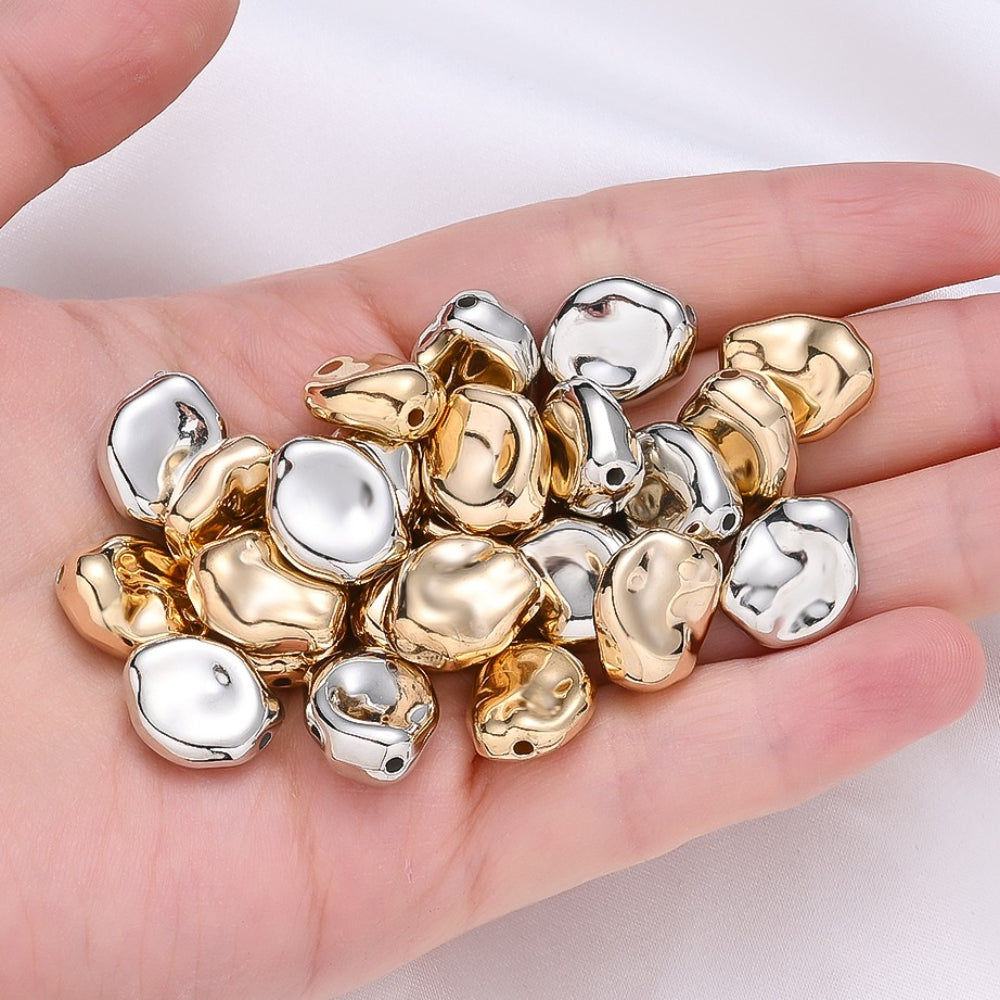Modern Irregular Faceted Beads