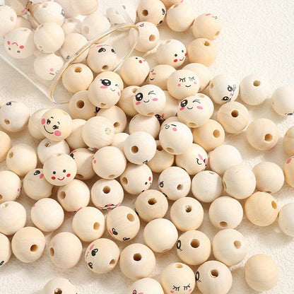 Expression Wooden Spacer Beads